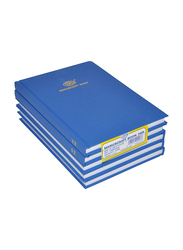 FIS Manuscript Book Set, 8mm Single Ruled, 3 Quire, 5 x 144 Sheets, A5 Size, FSMNA53Q, Blue