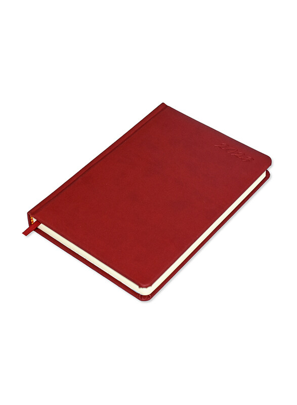 

FIS 2023 Saturday & Sunday Combined English Diary, 320 Sheets, 60 GSM, A5 Size, FSDI94E23MR, Maroon