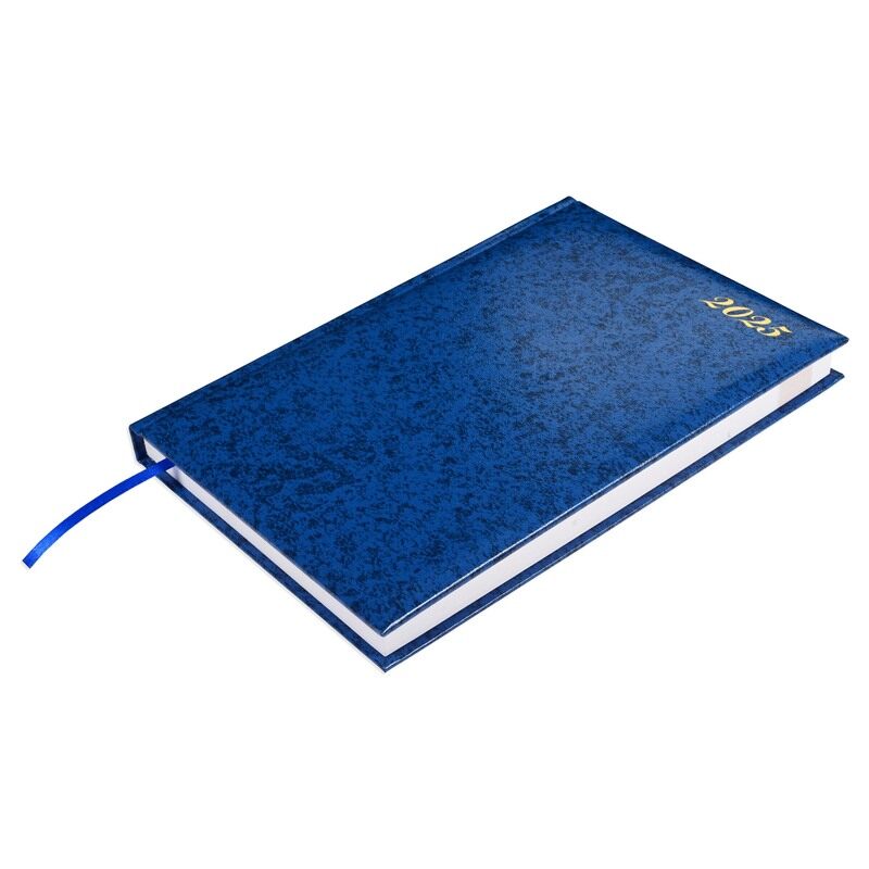 

FIS 2025 Agenda Diary, Vinyl Materials, 1 Side Padded Cover, 1 Day a Page, Size 170x240mm, English, 60gsm White Paper, Blue Color-FSDI75EVN25BL