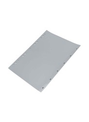 FIS 1-6 English Polypropylene Divider, A4 Size, 50 Pieces, Grey