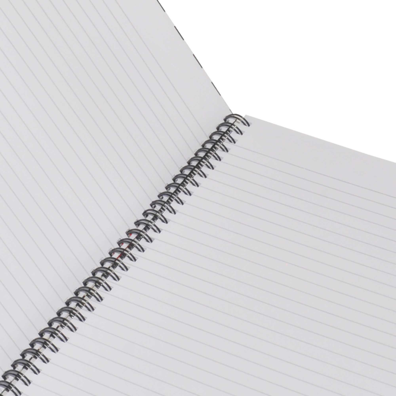 Light Hard Cover Spiral Notebook Set, 100 Sheets, A4 Size, 5 Pieces, Single Line, LINBSA41709, Multicolour
