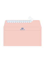 FIS Executive Laid Paper Envelopes Peel & Seal, 8 x 4 Inch, 25 Pieces, Pink
