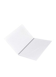 FIS 10-Piece Spiral Soft Cover Single Line Note Book, 100 Sheets, A4 Size, FSNBA41902S, White