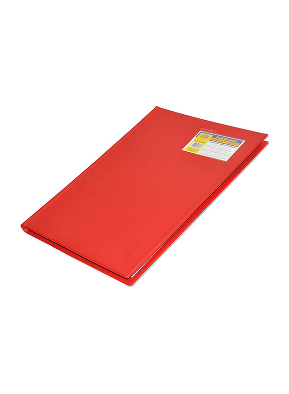 

FIS Display Book with 50 Pockets, F/S Size, Red