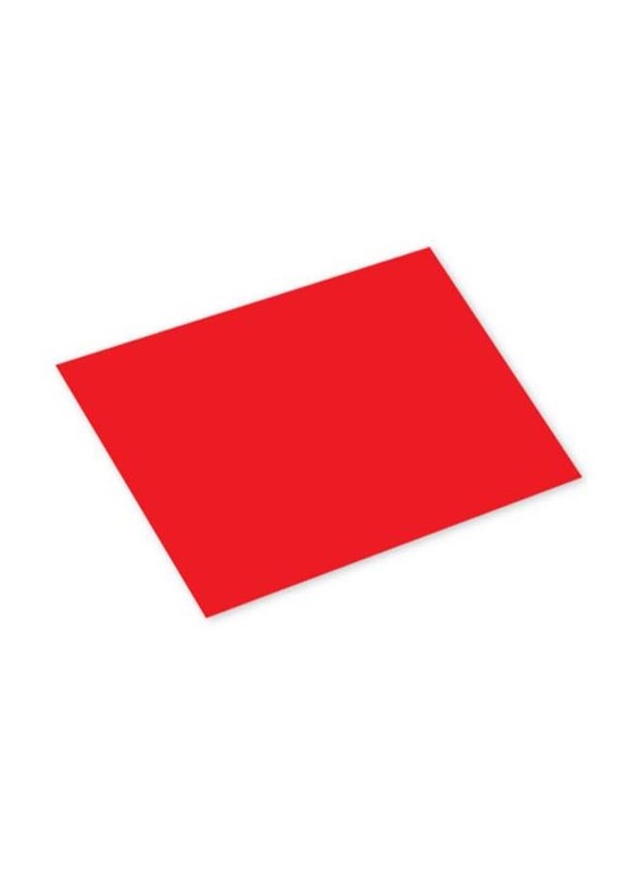FIS Colored Cards, 100 Piece, 160GSM, 70 x 100cm, FSCH16070100RE, Red