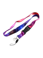 FIS Fancy Lanyard With Metal Hook, 10 Pieces, FSNAF4, Purple/Pink