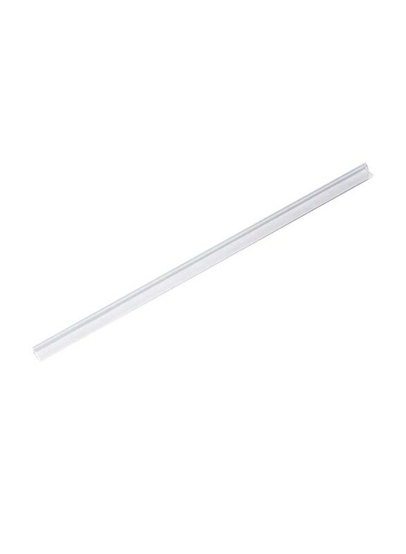 

FIS Plastic Sliding Bar with 60 Sheets Capacity, 100 Pieces, 6mm, FSPG06-CL, Clear