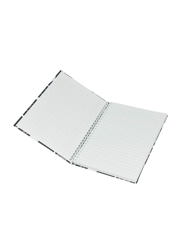 Light 5-Piece Spiral Hard Cover Notebook, Single Ruled, 100 Sheets, A5 Size, LINBSA51604, Multicolour