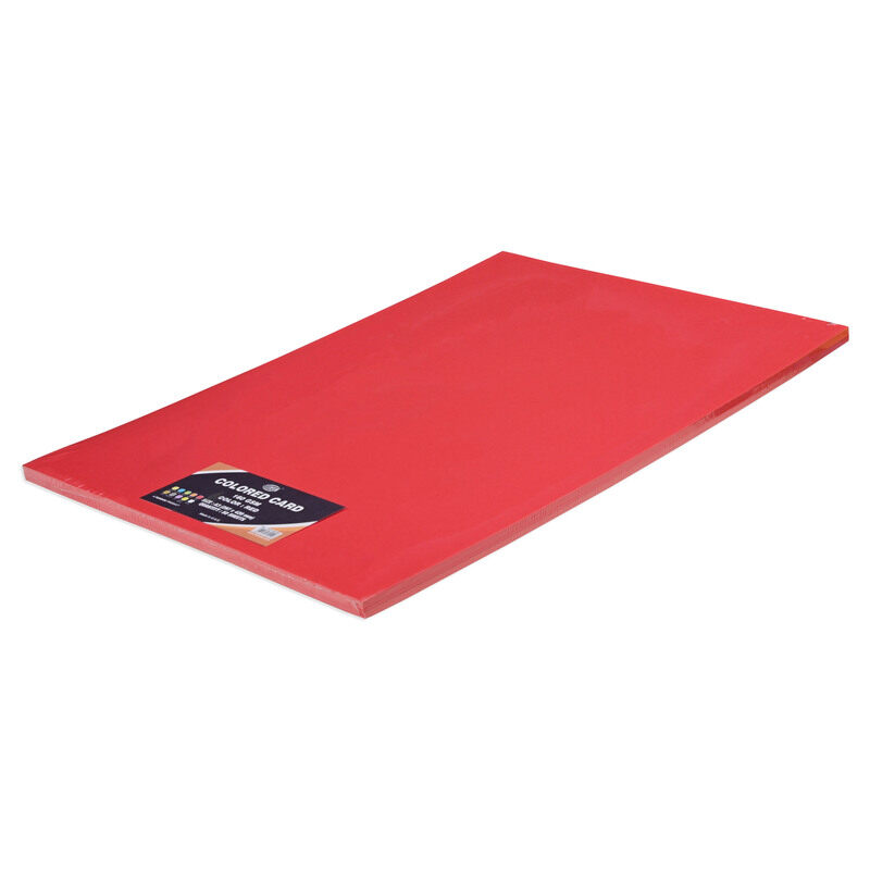 

FIS Coloured Cards, 160 Gsm, A3 Size(29.7x42.0cm), Pack of 50 Sheets, Red Color - FSCH160A3RD