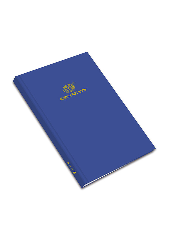 

FIS Manuscript Notebook, 8mm Single Ruled, 4 Quire, 192 Sheets, 9 x 7 inch Size, Fsmn9x74q, Blue