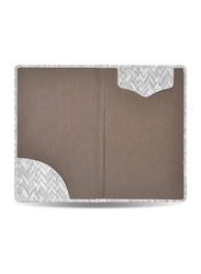 FIS Bill Folders with Magnetic Flap and Round Corners, 150 x 245mm, Brown