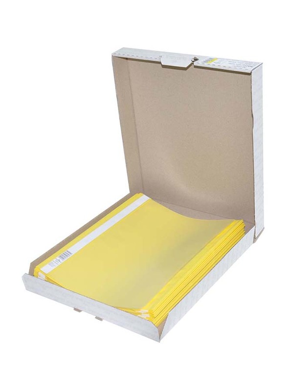 Durable 50-Piece Project File Set, A4 Size, DUPG2573-04, Yellow