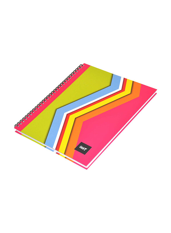 

FIS Light Design Spiral Hard Cover Notebook ,100 Sheets,5 Piece , LINBS1081001404, Multicolour