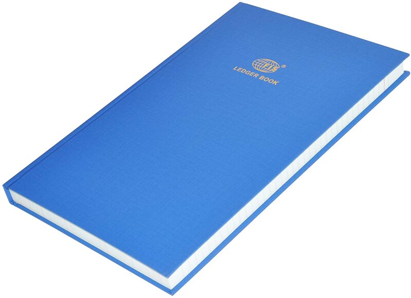 FIS Ledger Book, F/S Size, 3 Quire, 2 Column, FSACLDC3Q73, Blue