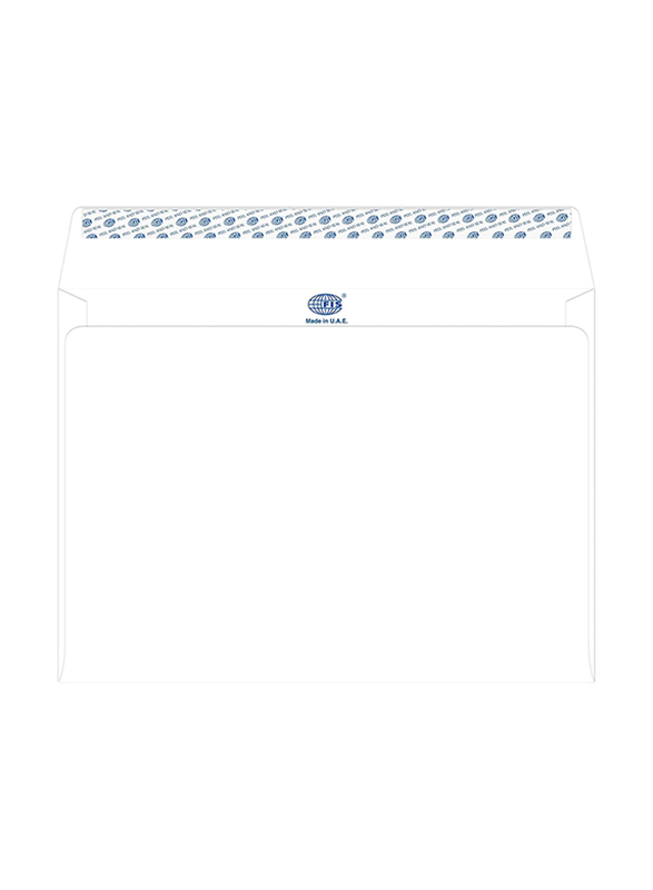FIS Peel & Seal Envelope, 100GSM, 229 x 324mm, 50 Pieces, FSWE1042P50, White
