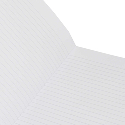 Light Hard Cover Notebook, 100 Sheets, 5 Piece, LINB1081707, White