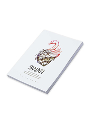 FIS Swan Design Soft Cover Notebook, 5 x 96 Sheets, A5 Size, FSNBSCA596-SWA4, White