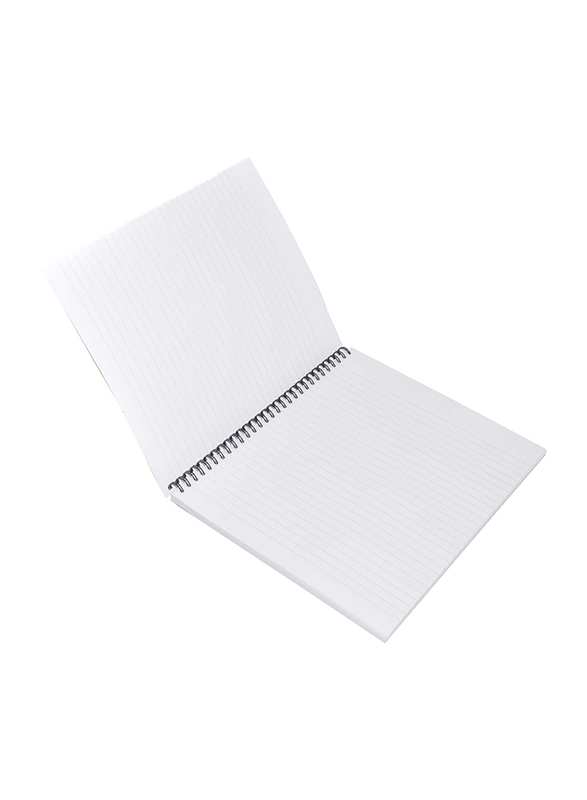FIS Light Spiral Soft Cover Notebook, 100 Sheets, 10 Piece, LINB1081606S, Orange