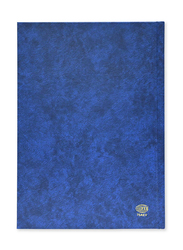 FIS 2024 Arabic/English Vinyl Hard Cover Agenda Diary, 400 Sheets, 60 GSM, FSDI75AEV24BL, Blue