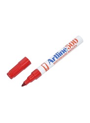 آرتلاين مجموعة أقلام سبورة بيضاء مكونة من 12 قطعة ، مقاس 2.0 مم ، ARMK500RE ، أحمر