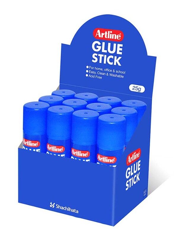 

Artline Glue Stick, 25g, 12 Pieces, ARGL25/12, White