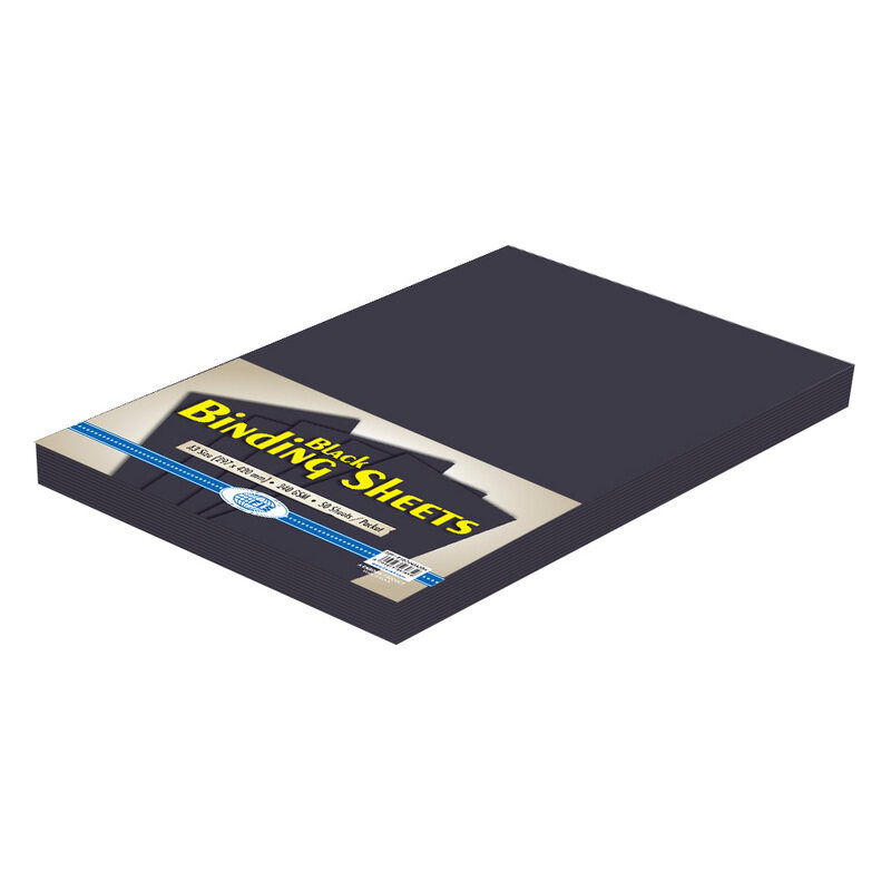 

FIS 240 GSM Binding Sheets, 50 Piece, FSBD240A3BK, Black