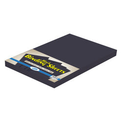 FIS 240 GSM Binding Sheets, 50 Piece, FSBD240A3BK, Black