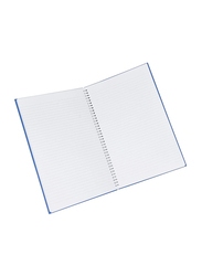 FIS Manuscript Notebook Set with Spiral Binding, 5mm Single Ruled, 2 Quire, 5 x 96 Sheets, FSMNFS2QSB, Blue