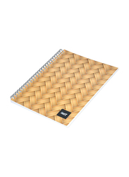Light 10-Piece Spiral Soft Cover Notebook, Single Line, 100 Sheets, LINB971607S, Brown