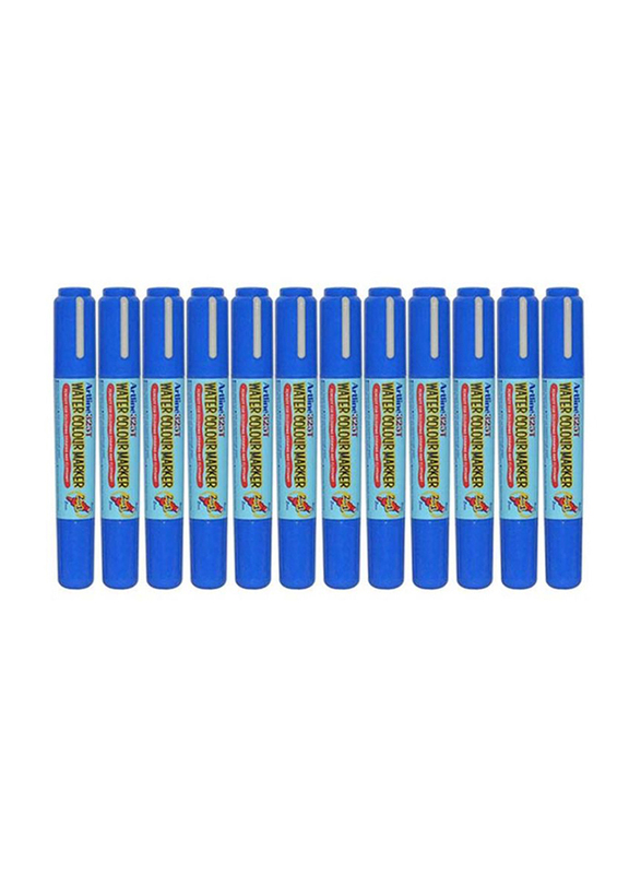 أرتلاين قلم تلوين مائي مكون من 12 قطعة ، ARMK325BL ، أزرق