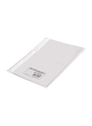 FIS Post Card Album 2-Pockets Refill, 215 x 300mm, 10 Pieces, Transparent