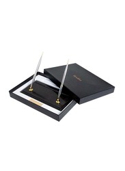 Scrikss Fountain and Ball Desk Pen Set, OSBP56117, Gold/Black