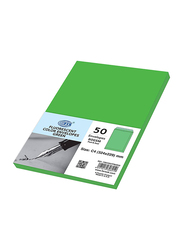 FIS Colour Peel & Seal Envelopes, 50-Piece, 80 GSM, C4 (324 x 229mm), Neon Green