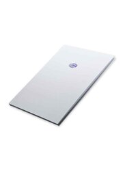 FIS Hard Cover Single Line Notebook, 5 x 100 Sheets, FSNBA4SL100SL, Silver