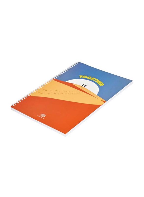 FIS 10-Piece Spiral Soft Cover Single Line Note Book, 100 Sheets, A4 Size, FSNBA41906S, White