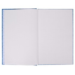 FIS Manuscript Book, Size Foolscap(330x203mm) 2 Quire, 5mm Square Grid Lines, Marble Cover Design, Pack of 5 Pieces, Blue Color-FSMNFS2Q5MMC