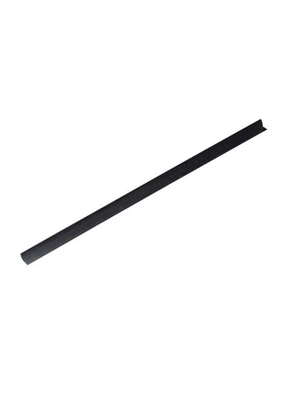 FIS Plastic Sliding Bar with 60 Sheets Capacity, 100 Pieces, 6mm, FSPG06-BK, Black