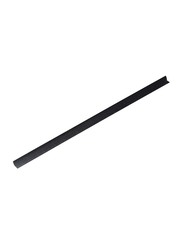 FIS Plastic Sliding Bar with 60 Sheets Capacity, 100 Pieces, 6mm, FSPG06-BK, Black