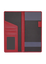 FIS Italian PU Cheque Book Holder, 10 x 22.5cm, FSCLCBMR, Maroon