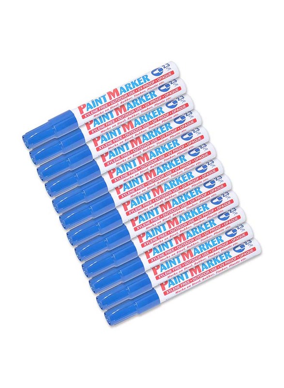 آرتلاين مجموعة أقلام تلوين 400XF مكونة من 12 قطعة ، مقاس 2.3 مم أزرق