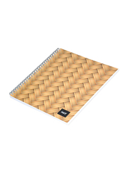 FIS Light Spiral Soft Cover Notebook, 100 Sheets, 10 Piece, LINB1081607S, Brown