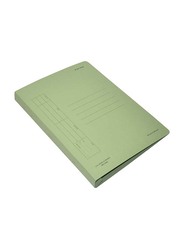 FIS Flat File with Plastic Fastener, F/S Size, 480GSM, 50 Pieces, FSFF3GR, Green