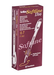 Artline 12-Piece Softline 1700 Gel Pen Set with Rubberised Soft Grip, ARBNEGB-1700FYL, 0.7mm, Yellow