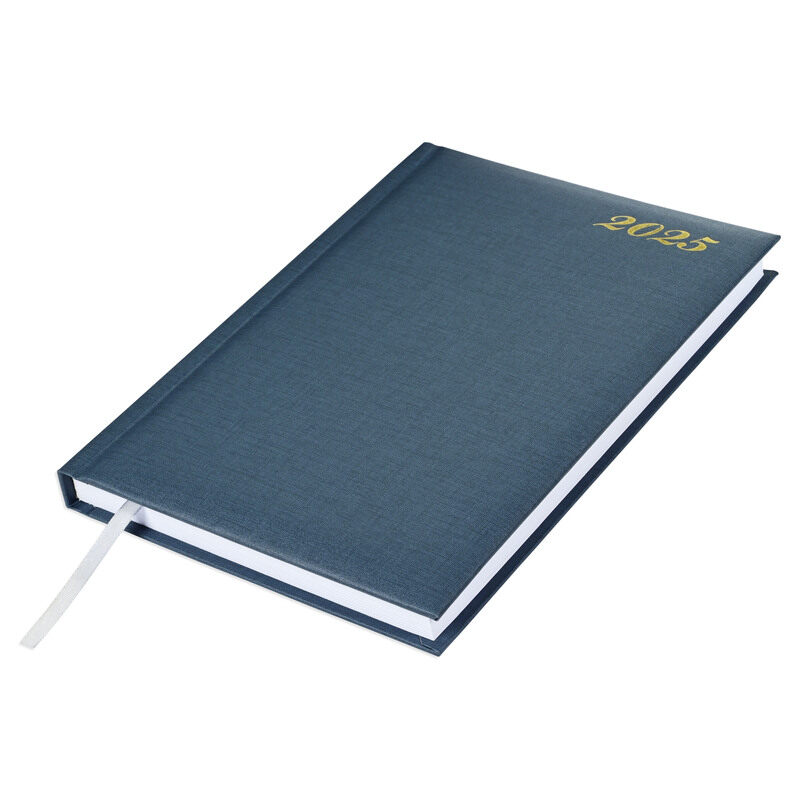 

FIS 2025 Diary, 1 Side Padded Vinyl Material, Saturday & Sunday Combined, A5 Size(14.8x21cm), English, Grey Color-FSDI92EN25GY