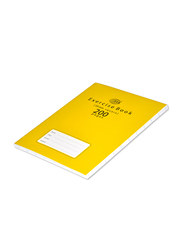 FIS Exercise Note Books, 20mm Square with Left Margin, 200 Pages, 6 Pieces, FSEBSQ20200N, Yellow