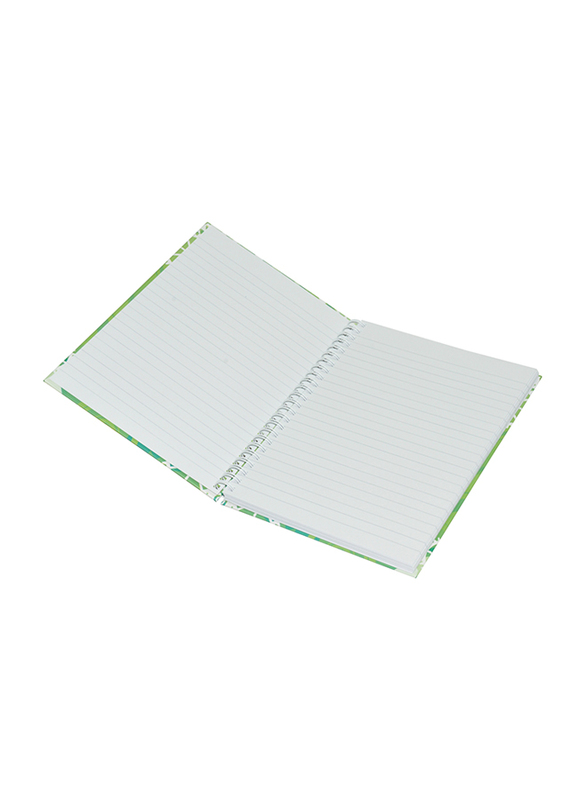 Light 5-Piece Spiral Hard Cover Notebook, Single Ruled, 100 Sheets, A5 Size, LINBSA51515, Multicolour