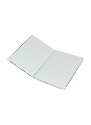 Light 5-Piece Spiral Hard Cover Notebook, Single Ruled, 100 Sheets, A5 Size, LINBSA51515, Multicolour