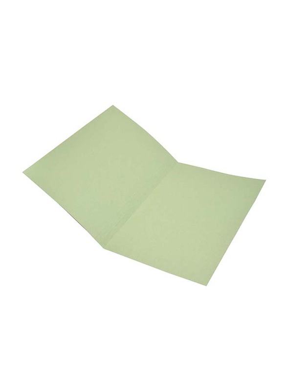FIS 50-Piece O-Fastener Square Cut Folder Set, 320GSM, F/S Size, FSFF7GR, Green