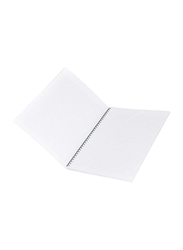 FIS 10-Piece Spiral Soft Cover Single Line Note Book, 100 Sheets, A4 Size, FSNBA41907S, White