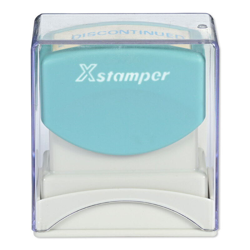 

FIS Artline X-Stamper, "DISCONTINUED", Blue Ink Color with Hard Plastic Case & Stamp Cover-ARXTCXB1307